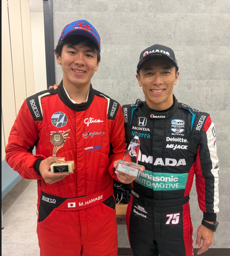 濱邉 誠己さんと佐藤琢磨選手